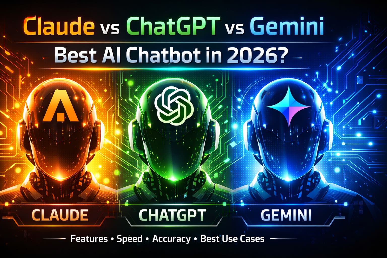 best AI chatbot 2026 - Claude vs ChatGPT vs Gemini comparison