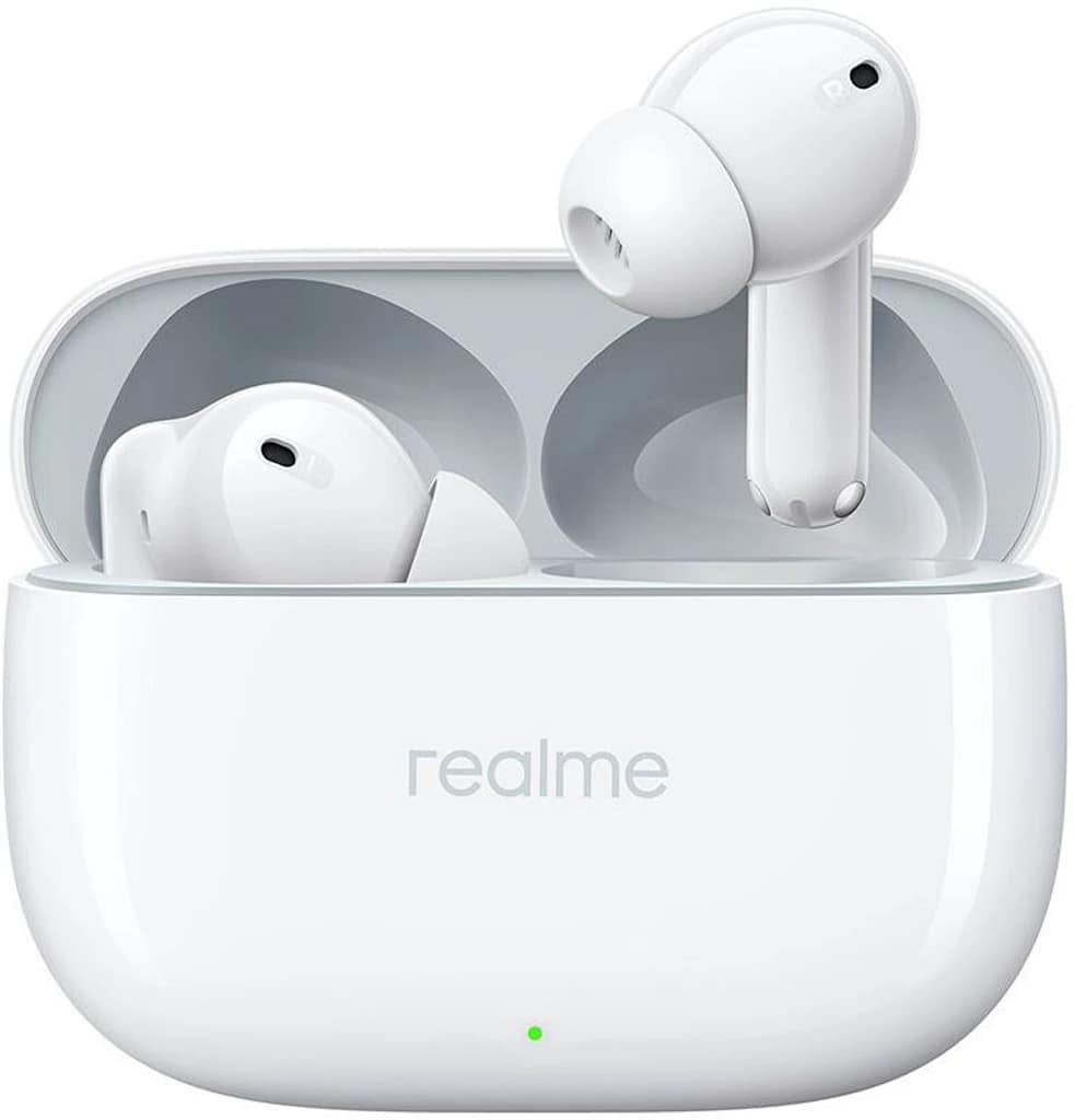 realme Buds T300 with 12.4mm Driver, 30dB ANC, 360 Spatial Audio and 40 hours Playback Bluetooth Headset (Youth White, True Wireless)