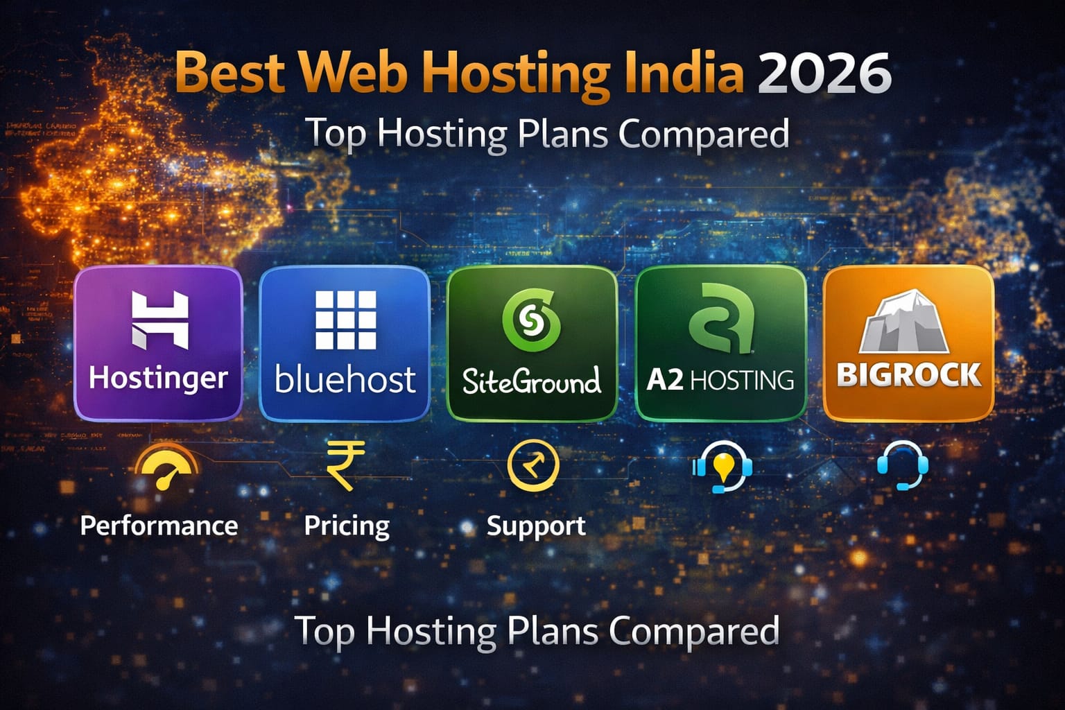 best web hosting India 2026 - top hosting plans compared