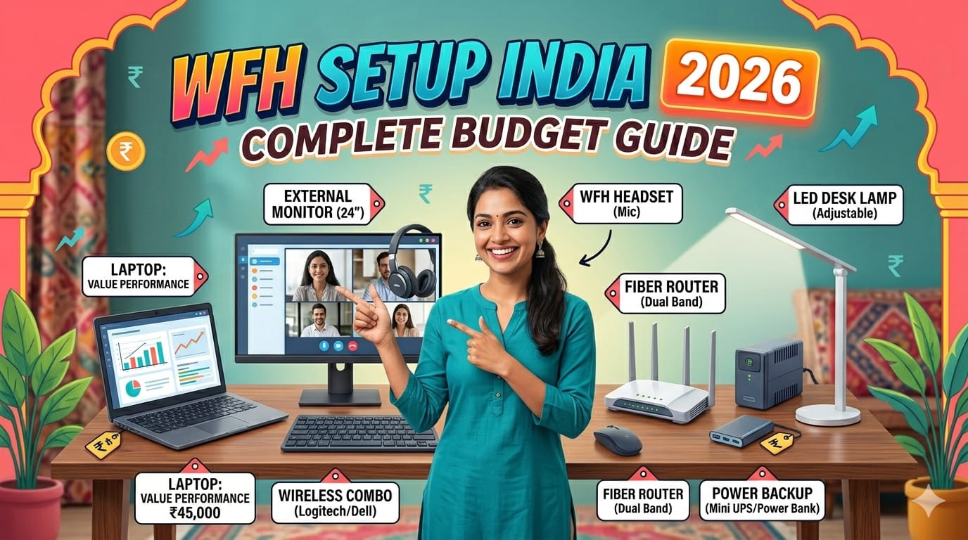 how to set up work from home setup India 2026 - complete budget guide